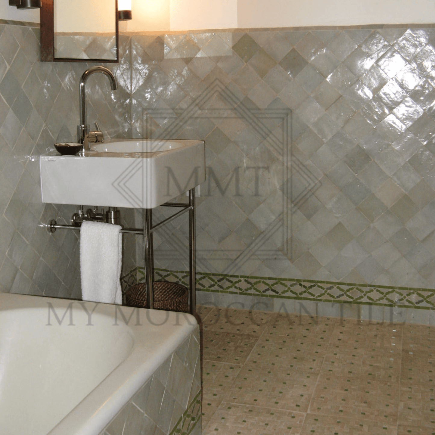 Arabesque Mosaic Border - My Moroccan Tile