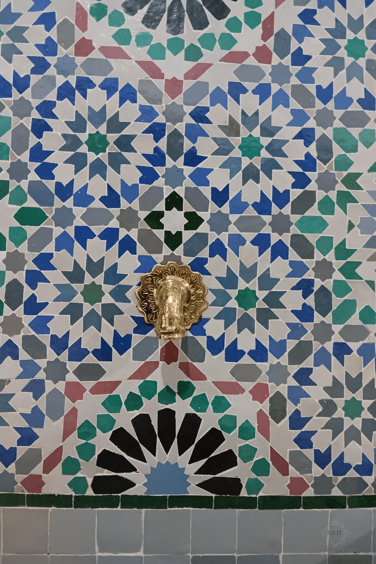 Mosaic Wall Fountain Star Medina - My Moroccan Tile