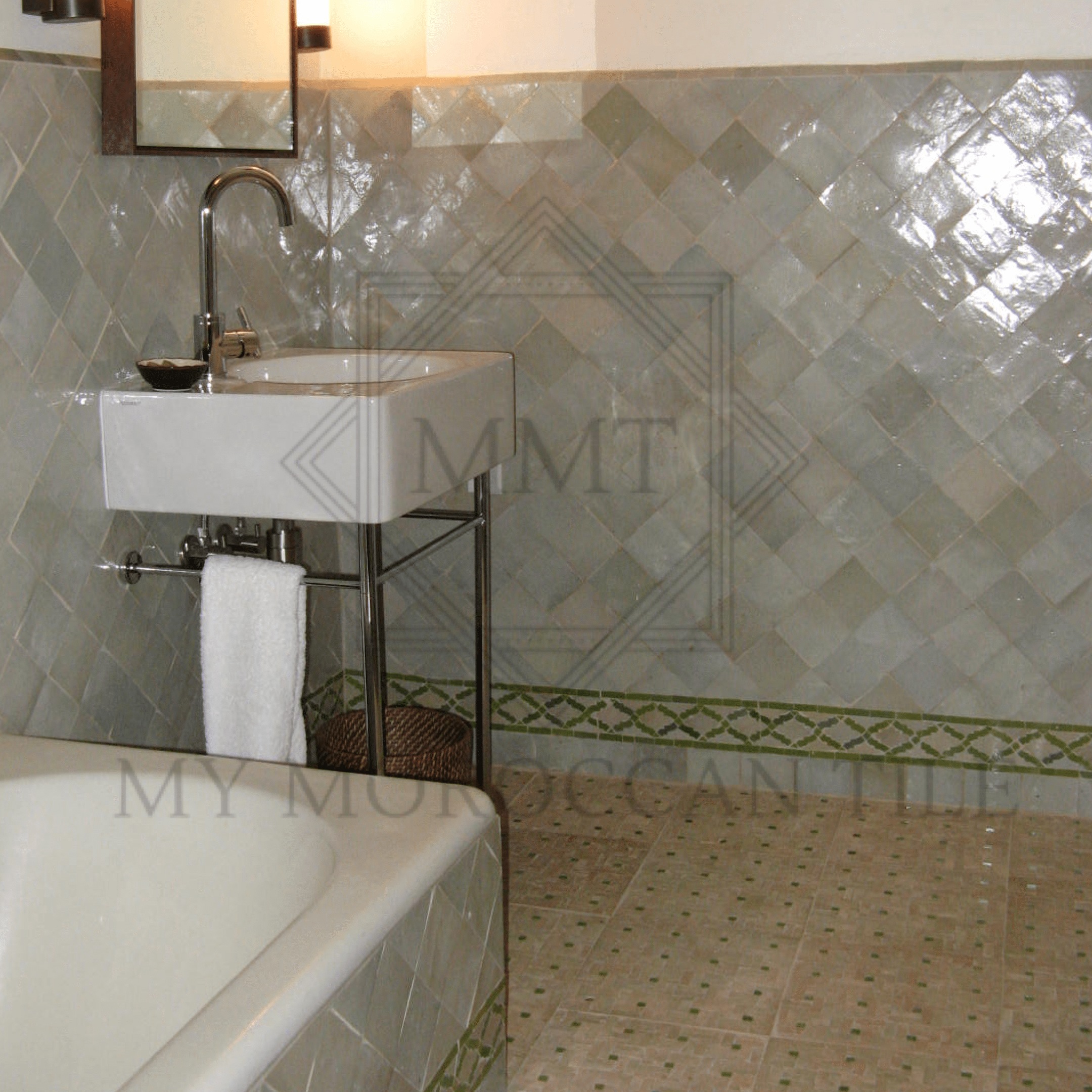 Arabesque Mosaic Border - My Moroccan Tile
