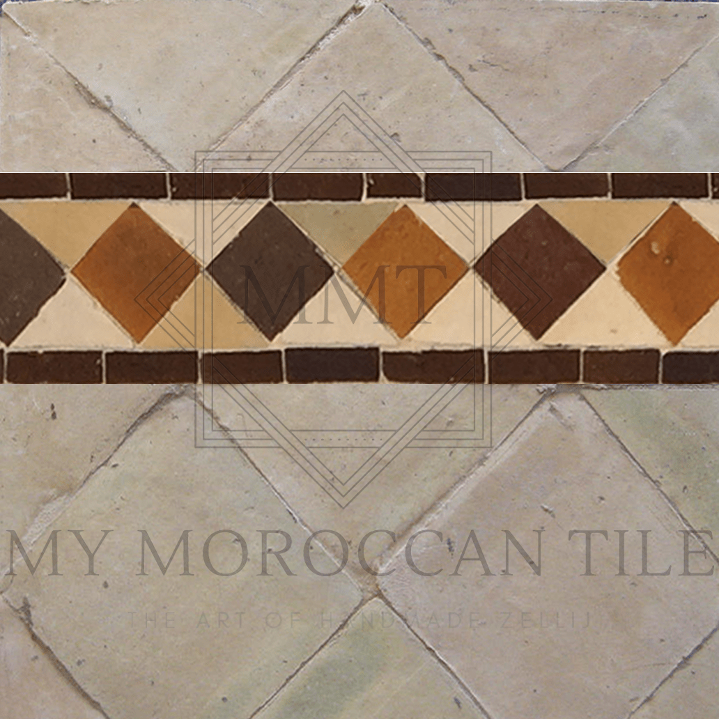Carre Mosaic Liner - My Moroccan Tile