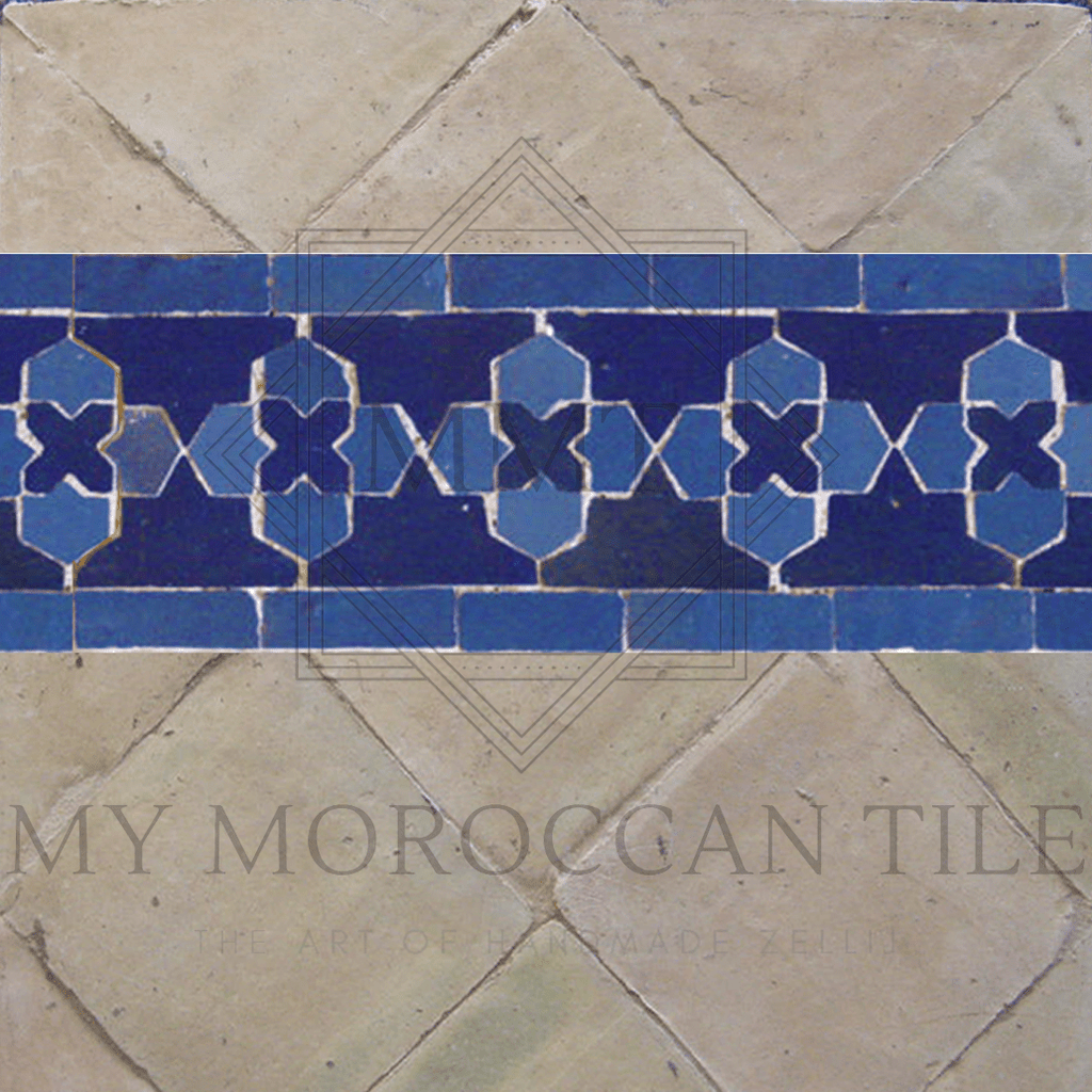 Clover Mosaic Border - My Moroccan Tile