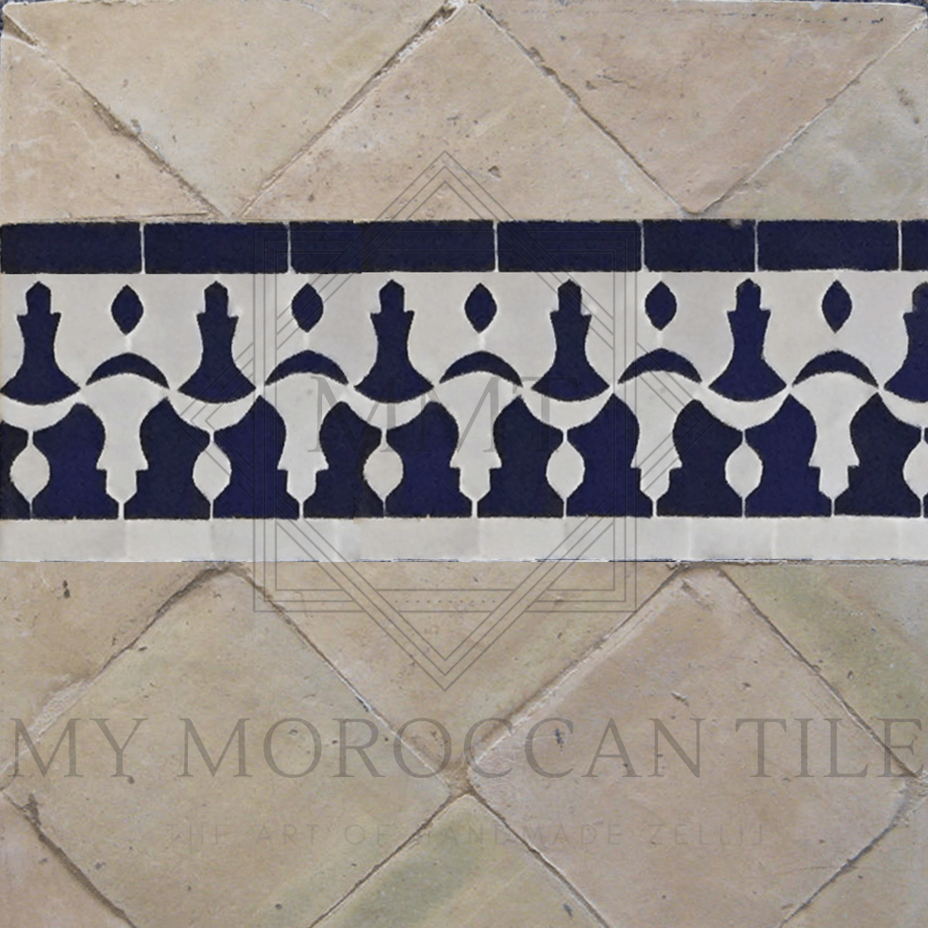 Crescent Mosaic Border - My Moroccan Tile