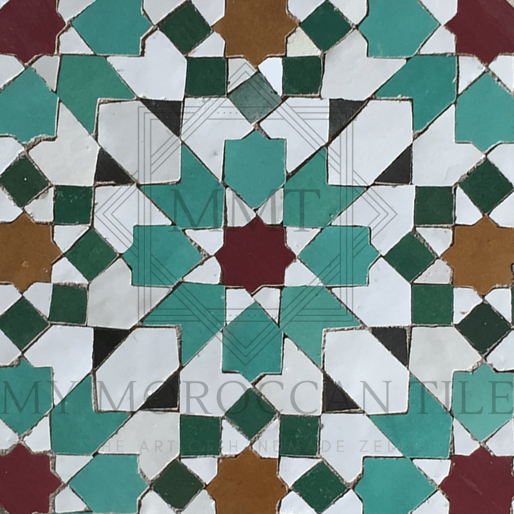 Fez Medina Mosaic Tile - 1882A - My Moroccan Tile