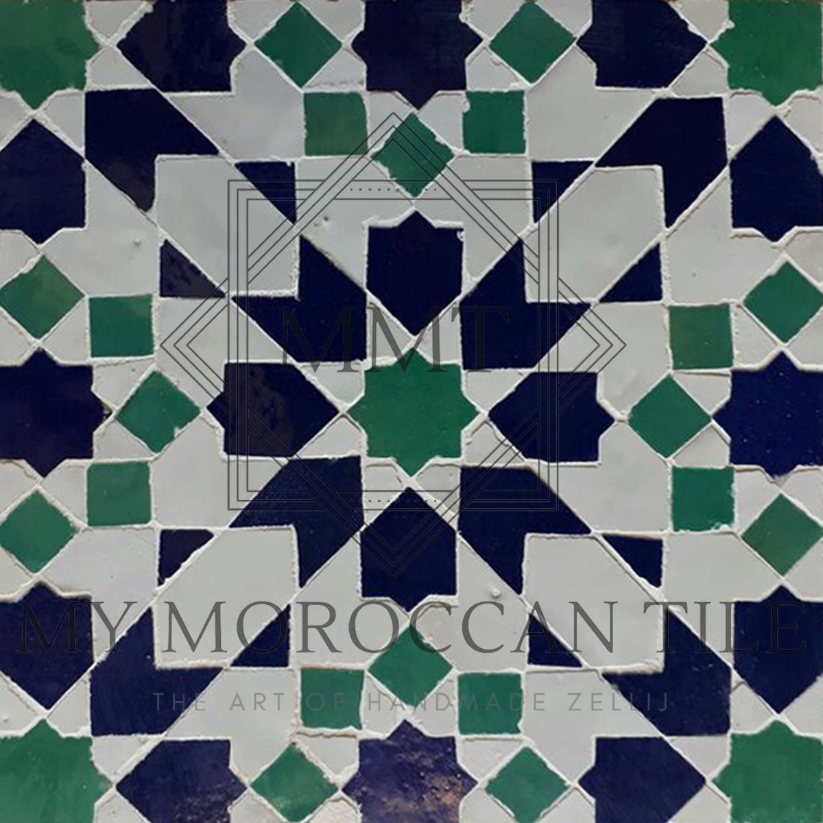 Fez Medina Mosaic Tile - 1882A - My Moroccan Tile