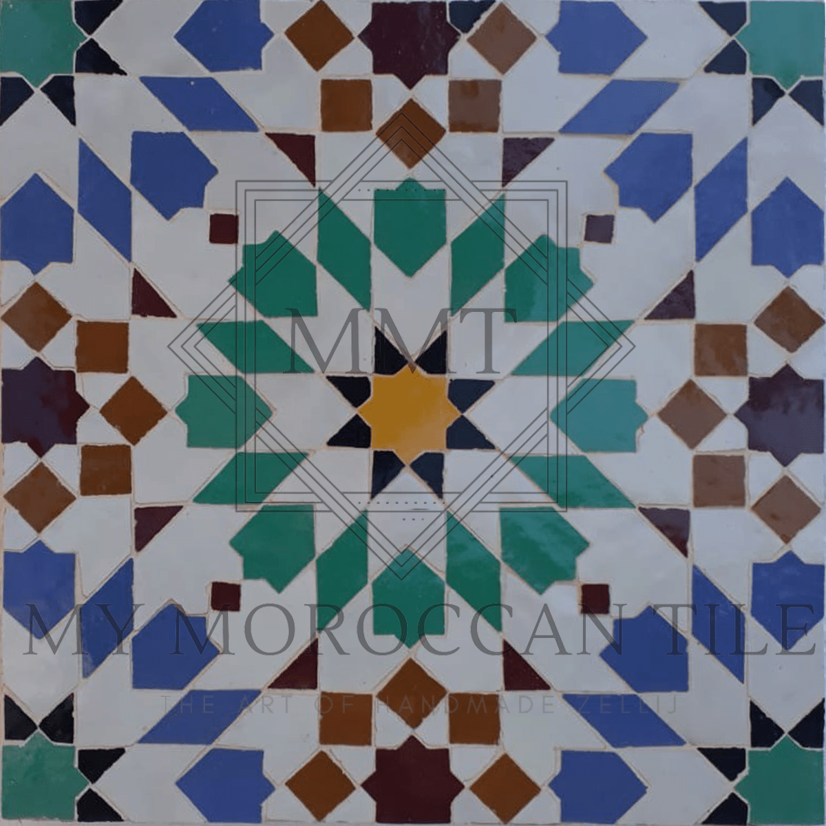Fez Medina Mosaic Tile - 1882C - My Moroccan Tile