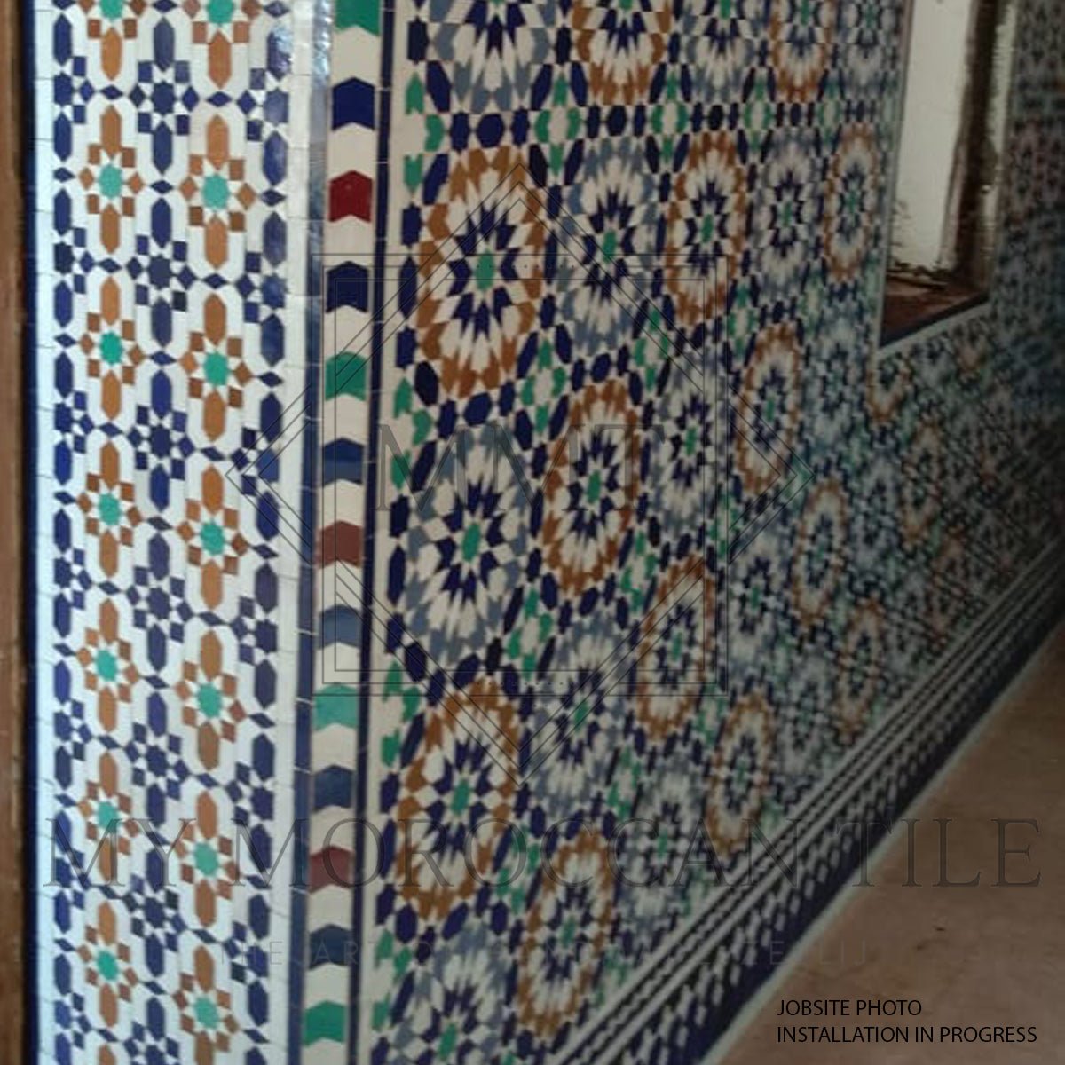 Fez Medina Mosaic Tile - 1882T - My Moroccan Tile