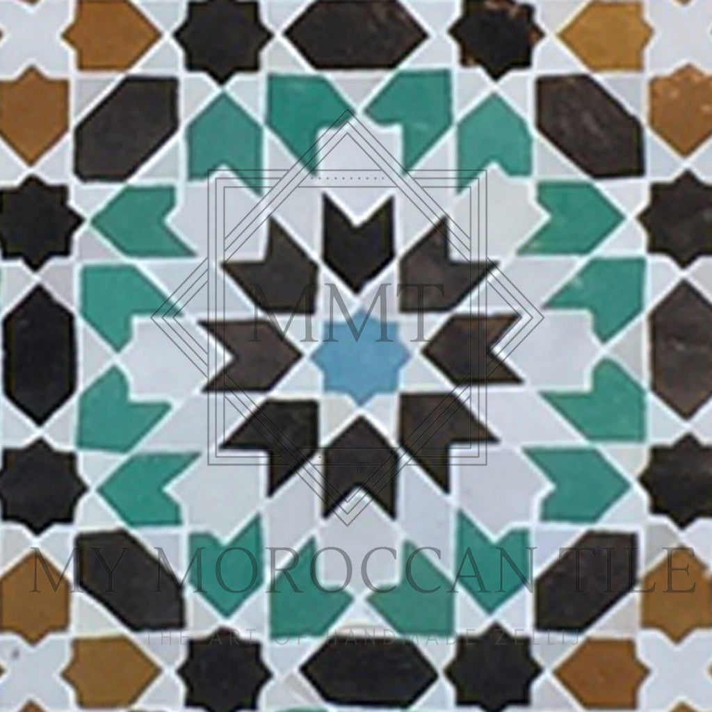 Fez Medina Mosaic Tile - 1882T - My Moroccan Tile