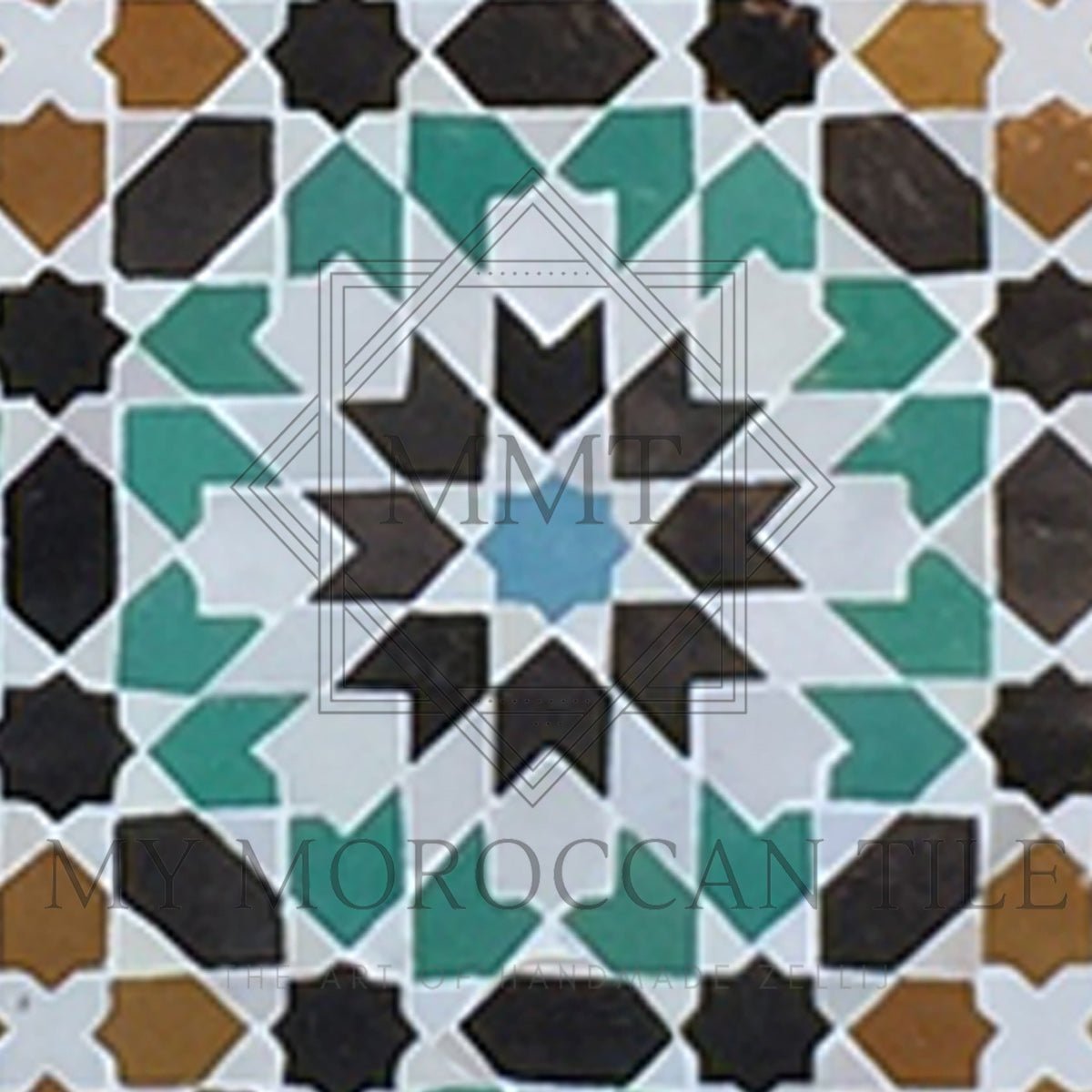 Fez Medina Mosaic Tile - 1882T - My Moroccan Tile