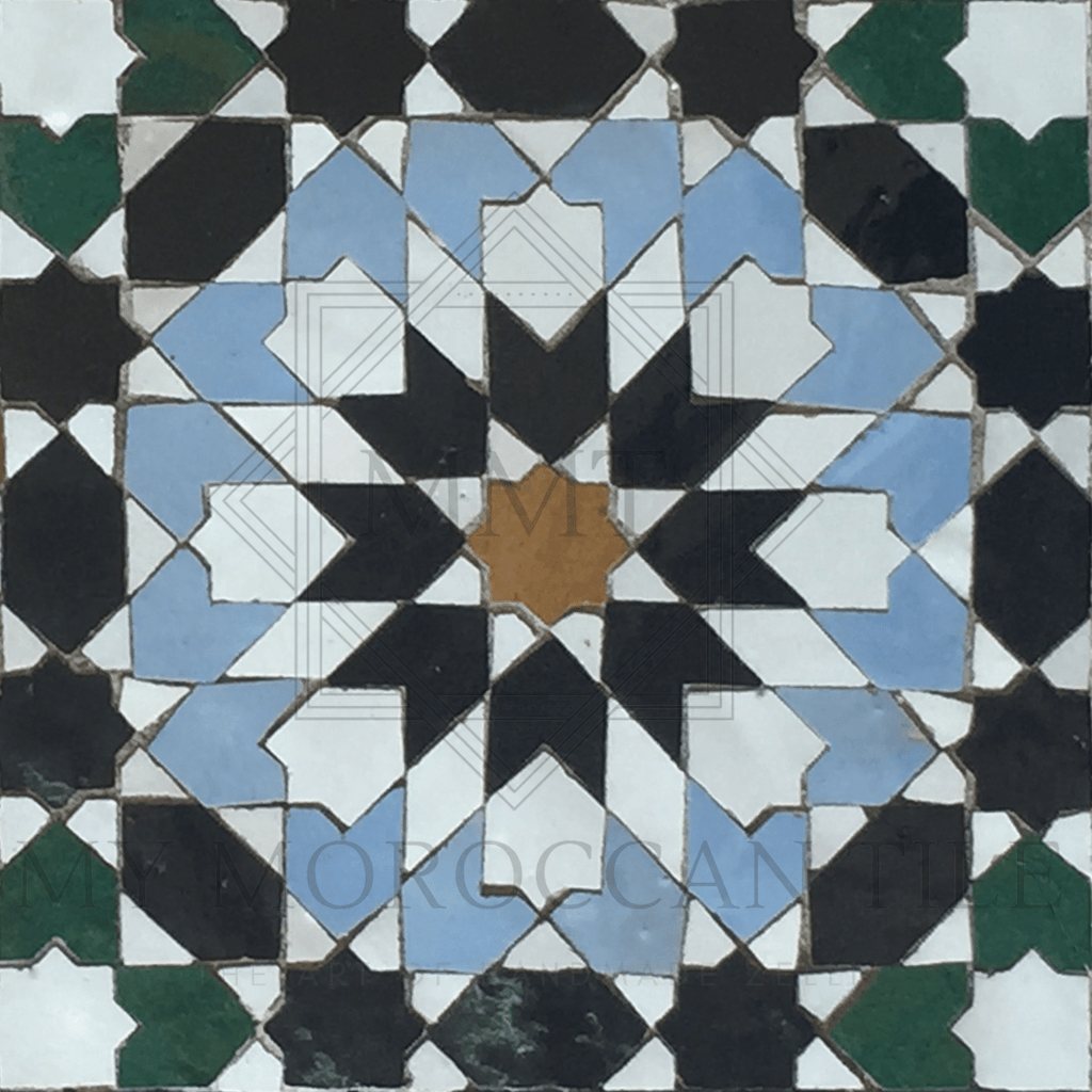Fez Medina Mosaic Tile - 1882T - My Moroccan Tile