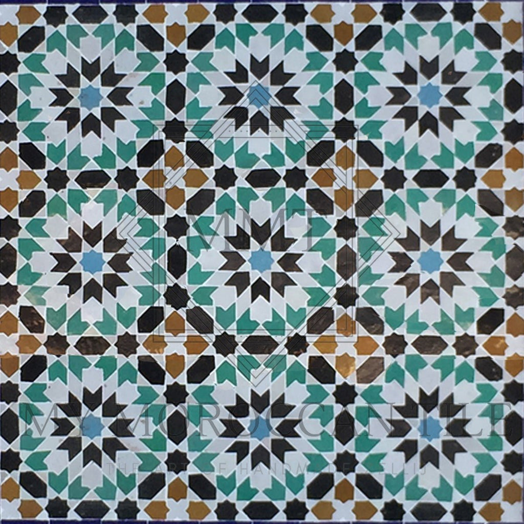 Fez Medina Mosaic Tile - 1882T - My Moroccan Tile