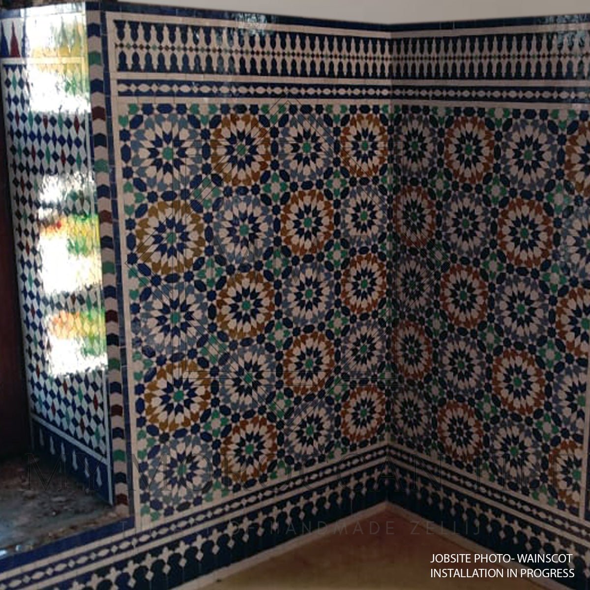 Fez Medina Mosaic Tile - 1882T - My Moroccan Tile