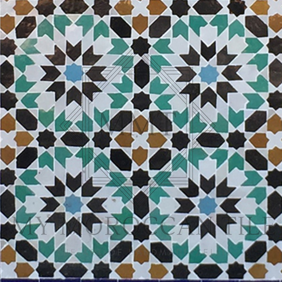 Fez Medina Mosaic Tile - 1882T - My Moroccan Tile