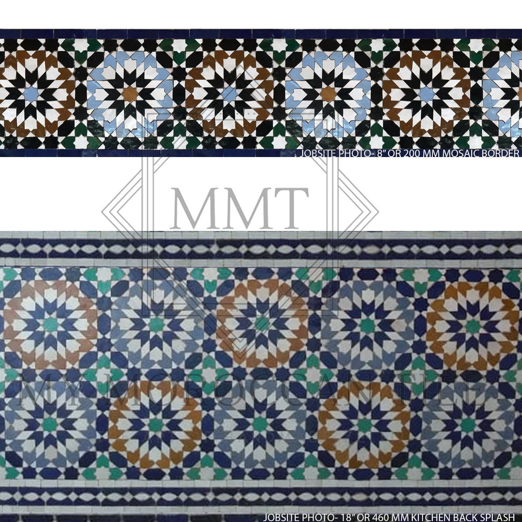 Fez Medina Mosaic Tile - 1882T - My Moroccan Tile