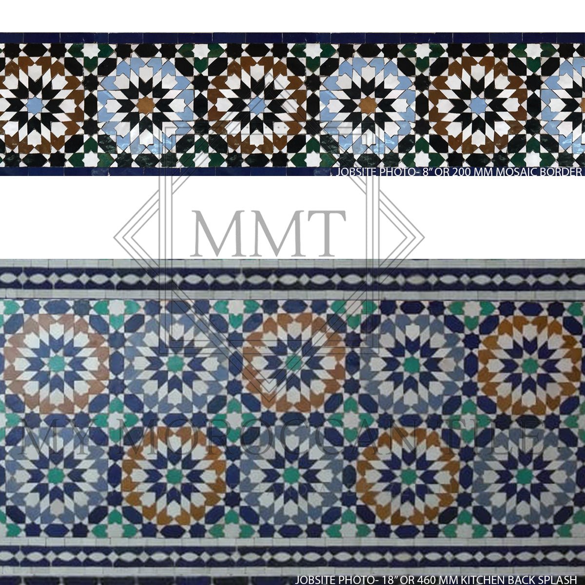 Fez Medina Mosaic Tile - 1882T - My Moroccan Tile