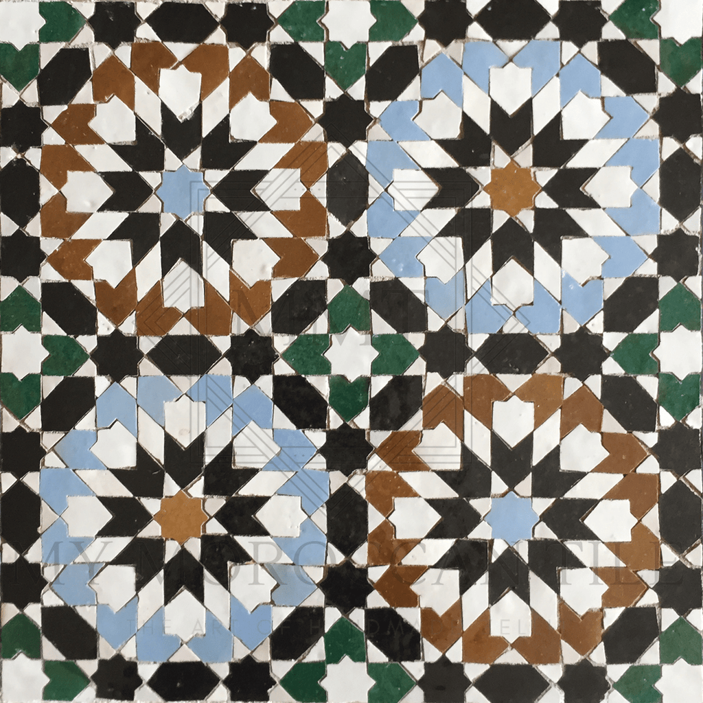 Fez Medina Mosaic Tile - 1882T - My Moroccan Tile