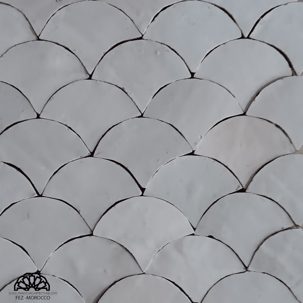 Fish Scale Mosaic Tile - My Moroccan Tile