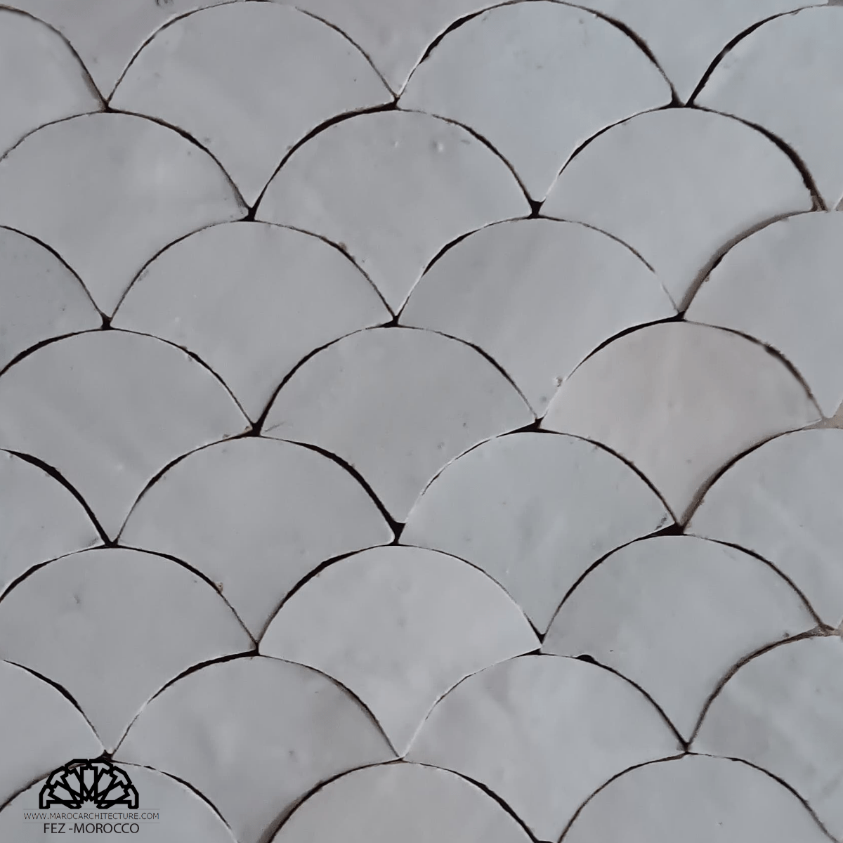 Fish Scale Mosaic Tile - My Moroccan Tile