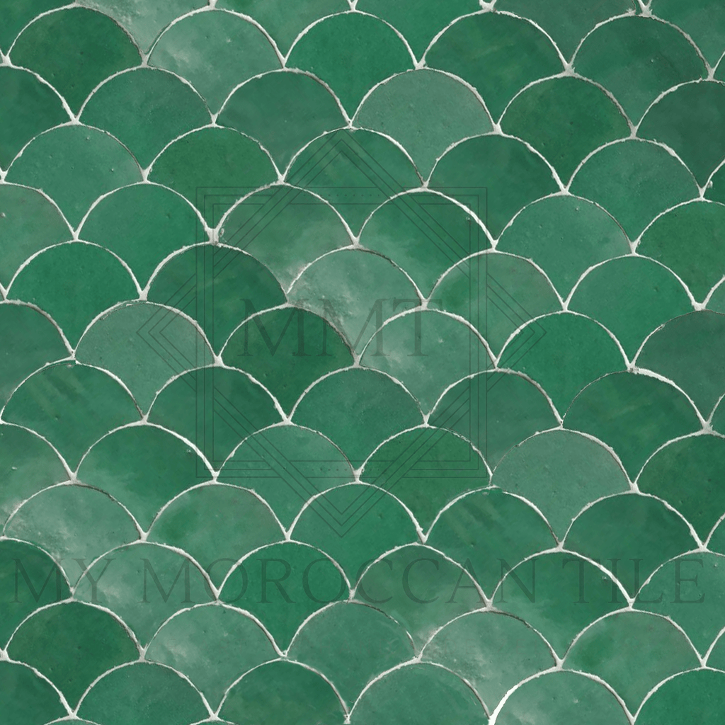Fish Scale Mosaic Tile - My Moroccan Tile