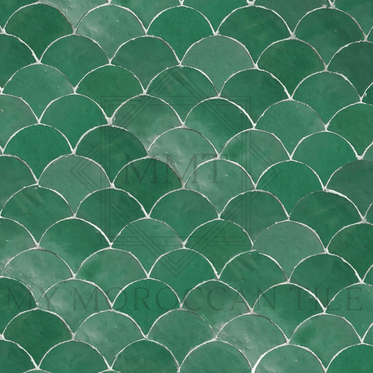 Fish Scale Mosaic Tile - My Moroccan Tile