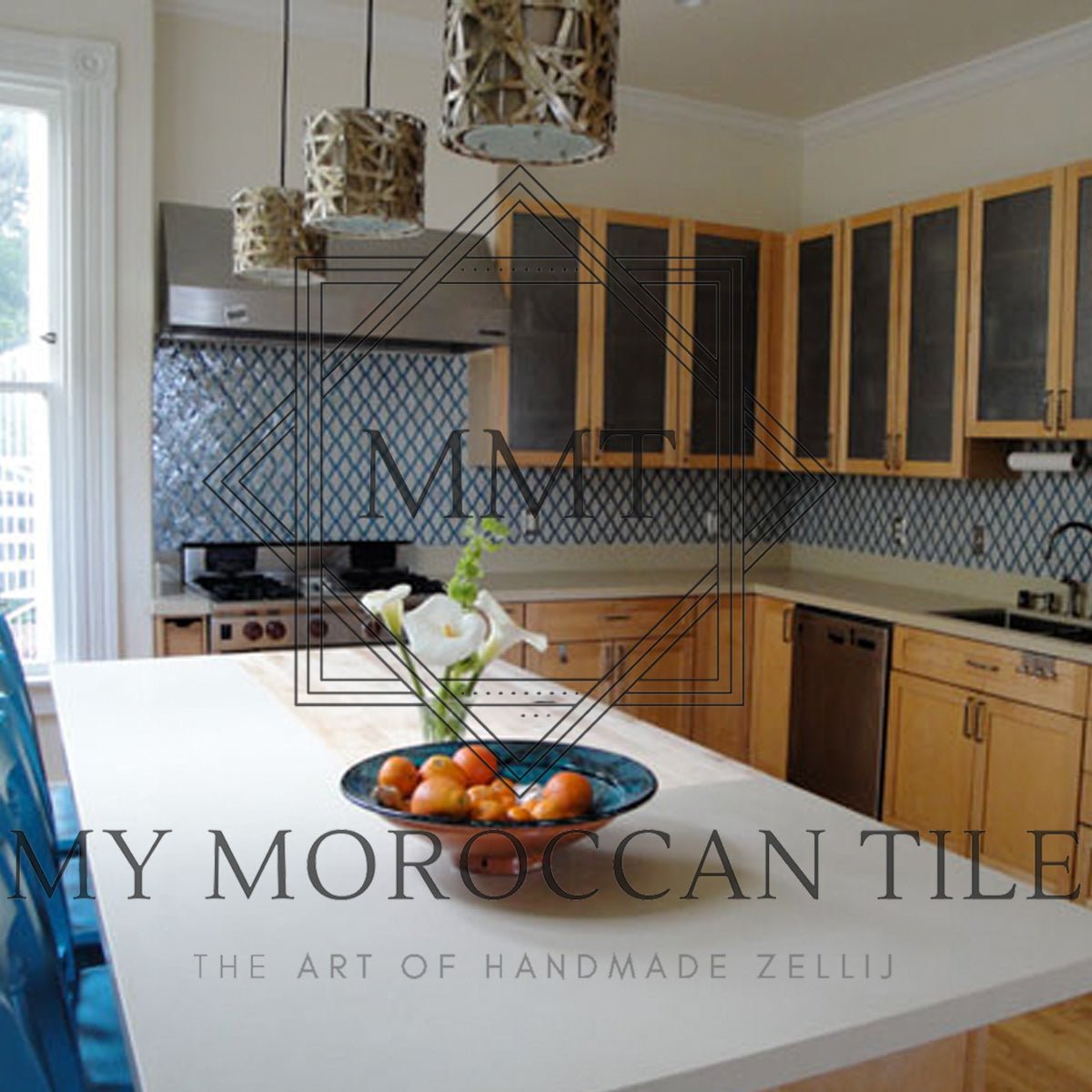 Fleur De Lis Mosaic Tile - My Moroccan Tile