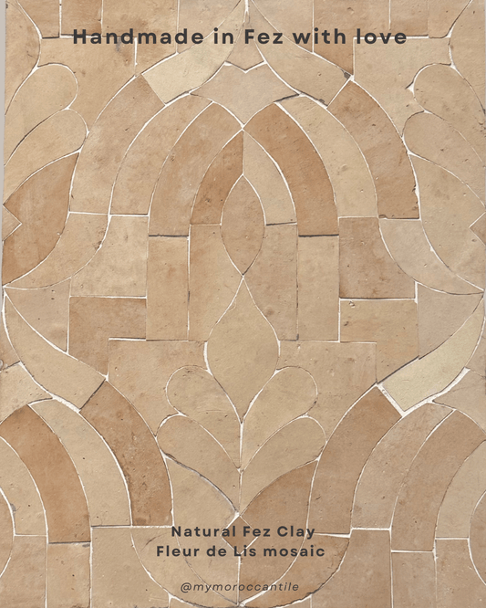 Fleur de Lis Mosaic Tile - My Moroccan Tile