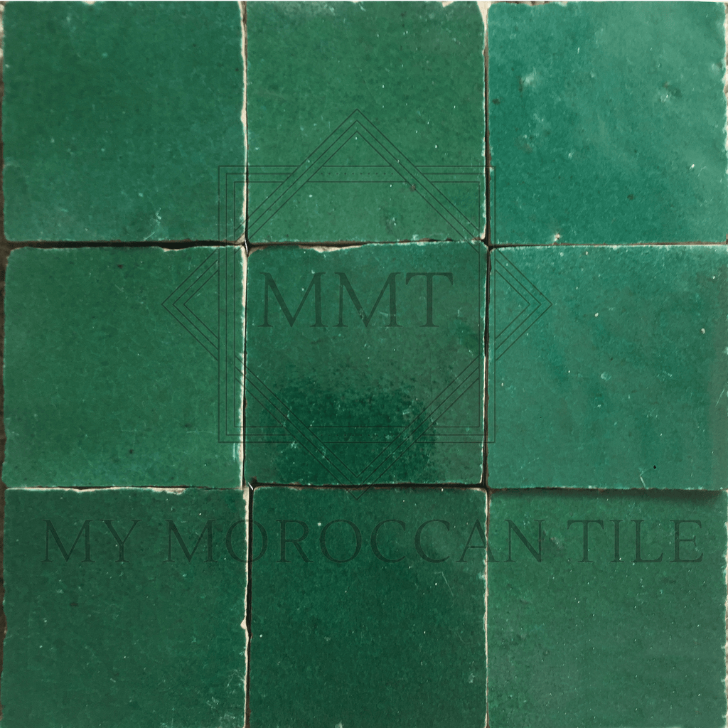 Forest Green Moroccan Zellige Tile - My Moroccan Tile
