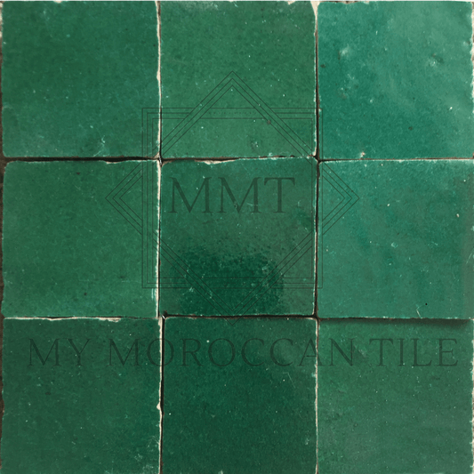 Forest Green Moroccan Zellige Tile - My Moroccan Tile