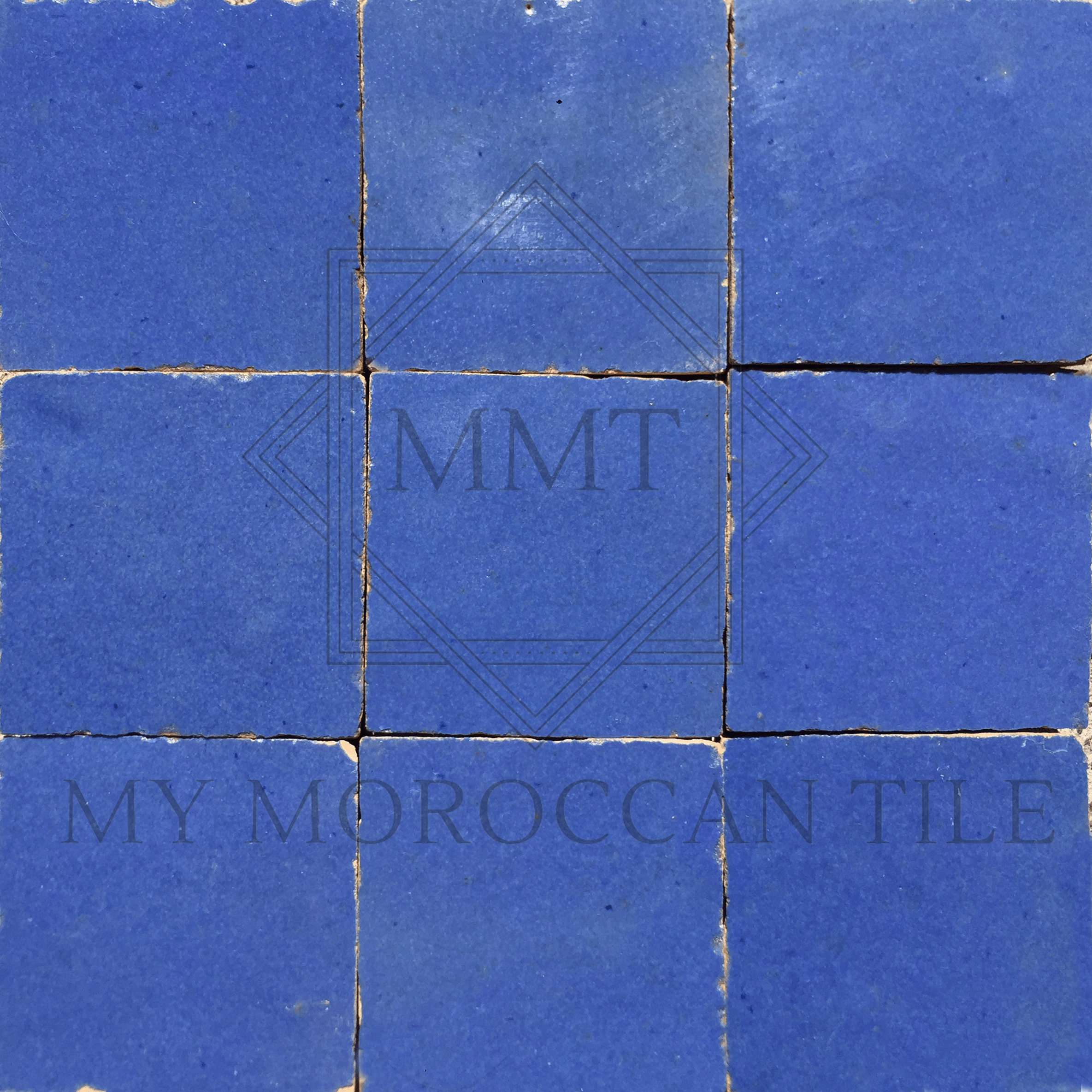 French Blue Moroccan Zellige Tile - My Moroccan Tile