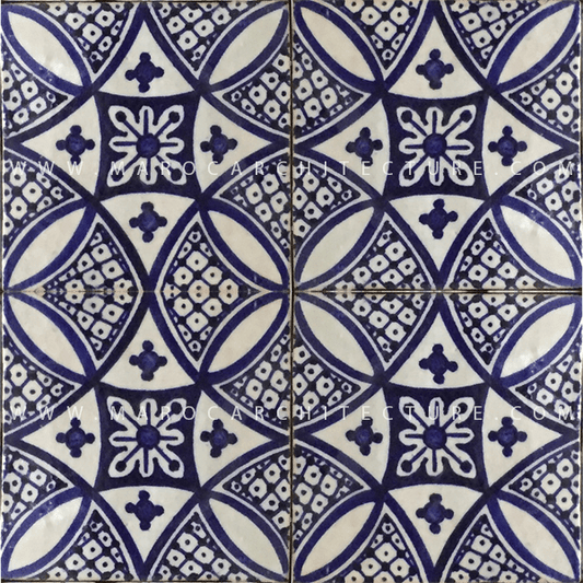 Hand painted Moroccan tile – 17111 - My Moroccan Tile