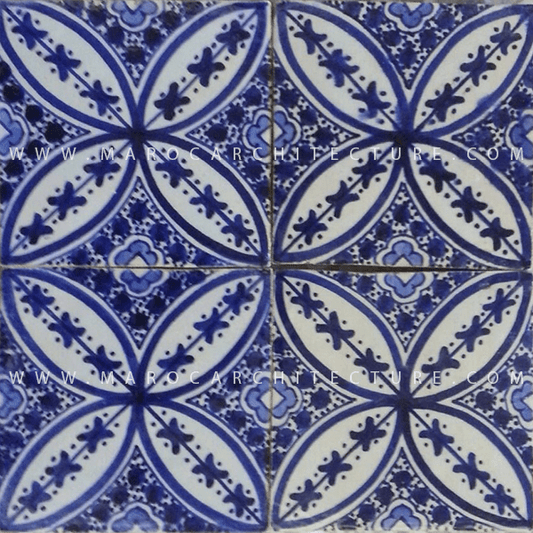 Hand painted Moroccan tile – 17113 - My Moroccan Tile