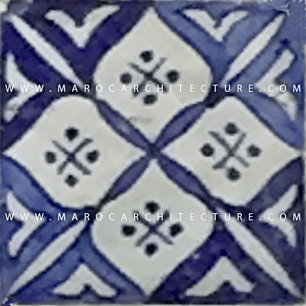 Hand painted Moroccan tile – 17120 - My Moroccan Tile