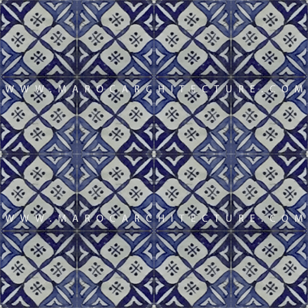 Hand painted Moroccan tile – 17120 - My Moroccan Tile