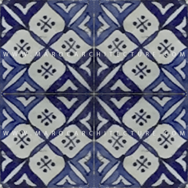 Hand painted Moroccan tile – 17120 - My Moroccan Tile