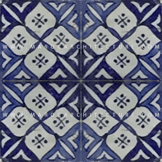 Hand painted Moroccan tile – 17120 - My Moroccan Tile