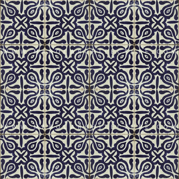 Hand painted Moroccan tile – 17123 - My Moroccan Tile