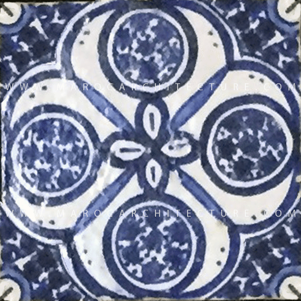 Hand painted Moroccan tile – 17125 - My Moroccan Tile