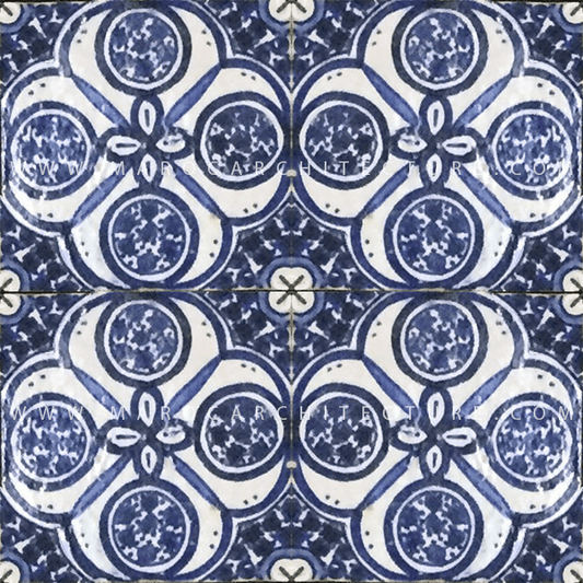 Hand painted Moroccan tile – 17125 - My Moroccan Tile