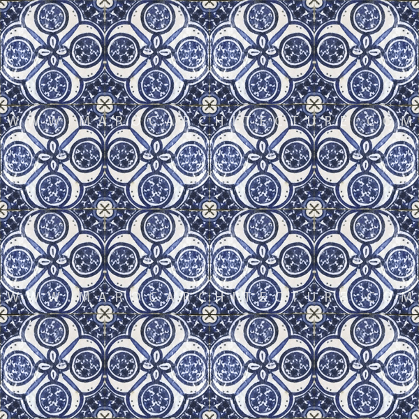 Hand painted Moroccan tile – 17125 - My Moroccan Tile