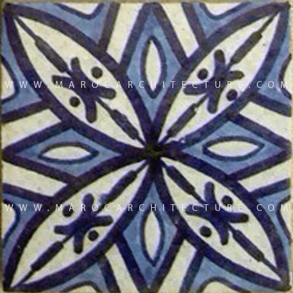 Hand painted Moroccan tile – 17128 - My Moroccan Tile