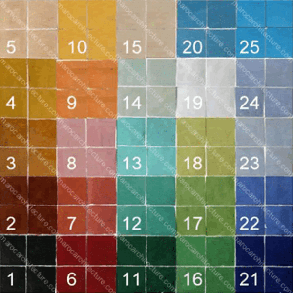 Hand painted Moroccan tile – 17129 - My Moroccan Tile