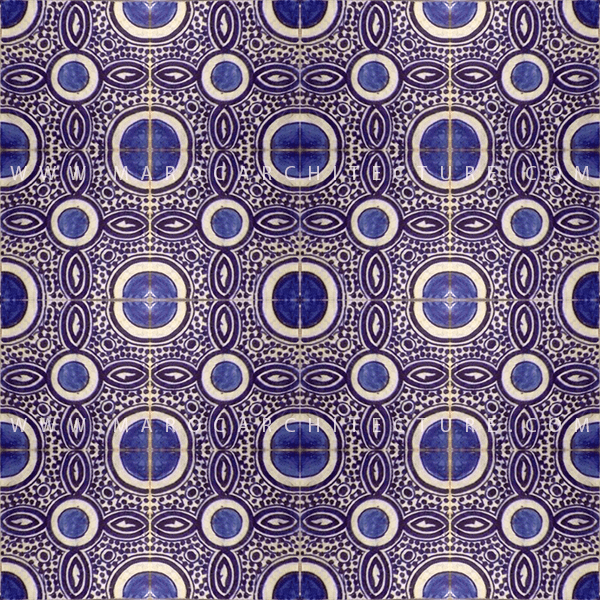 Hand painted Moroccan tile – 17129 - My Moroccan Tile