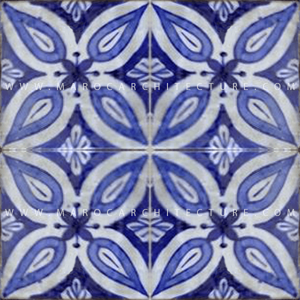 Hand painted Moroccan tile – 17130 - My Moroccan Tile