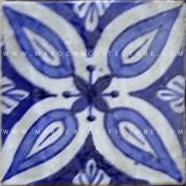 Hand painted Moroccan tile – 17130 - My Moroccan Tile