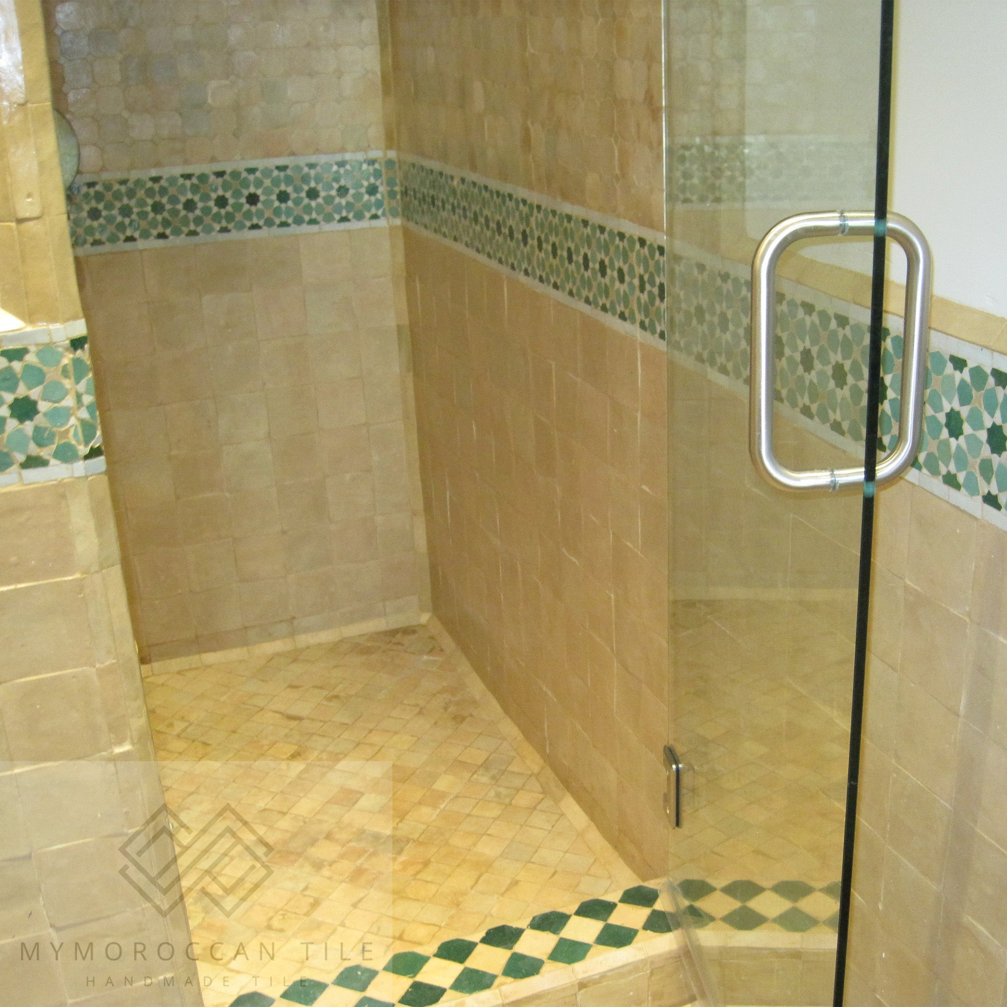 Maarkab – Grand Riad Floor Tile | Handmade Moroccan Terracotta - My Moroccan Tile