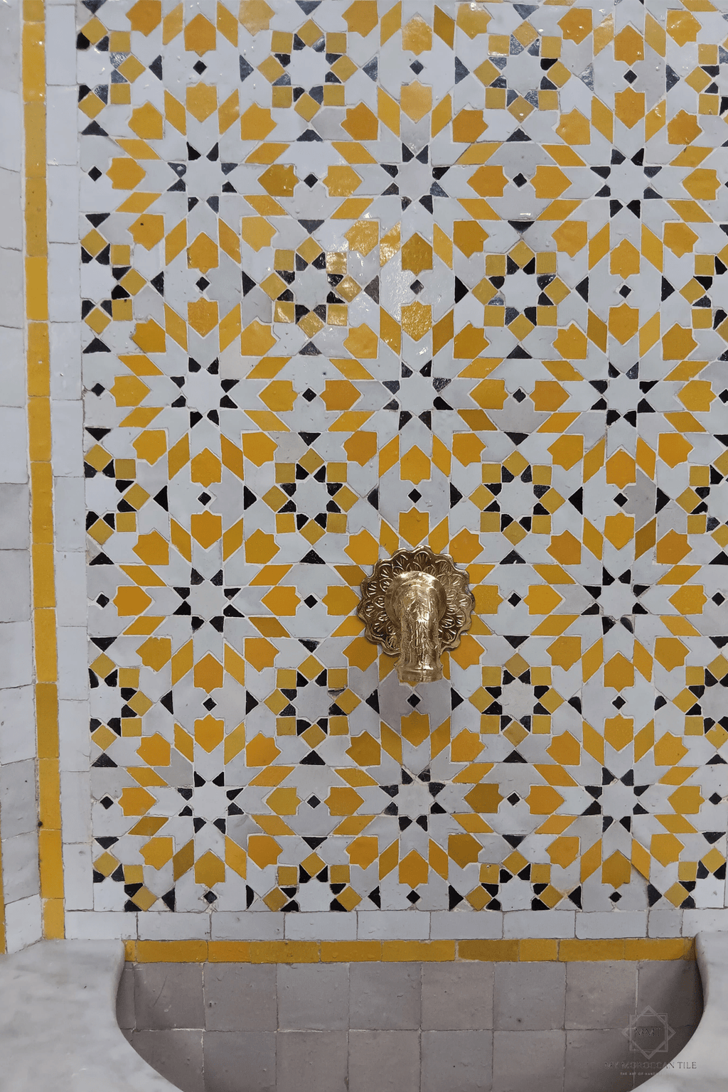 Mosaic wall fountain 1882C - YL - My Moroccan Tile