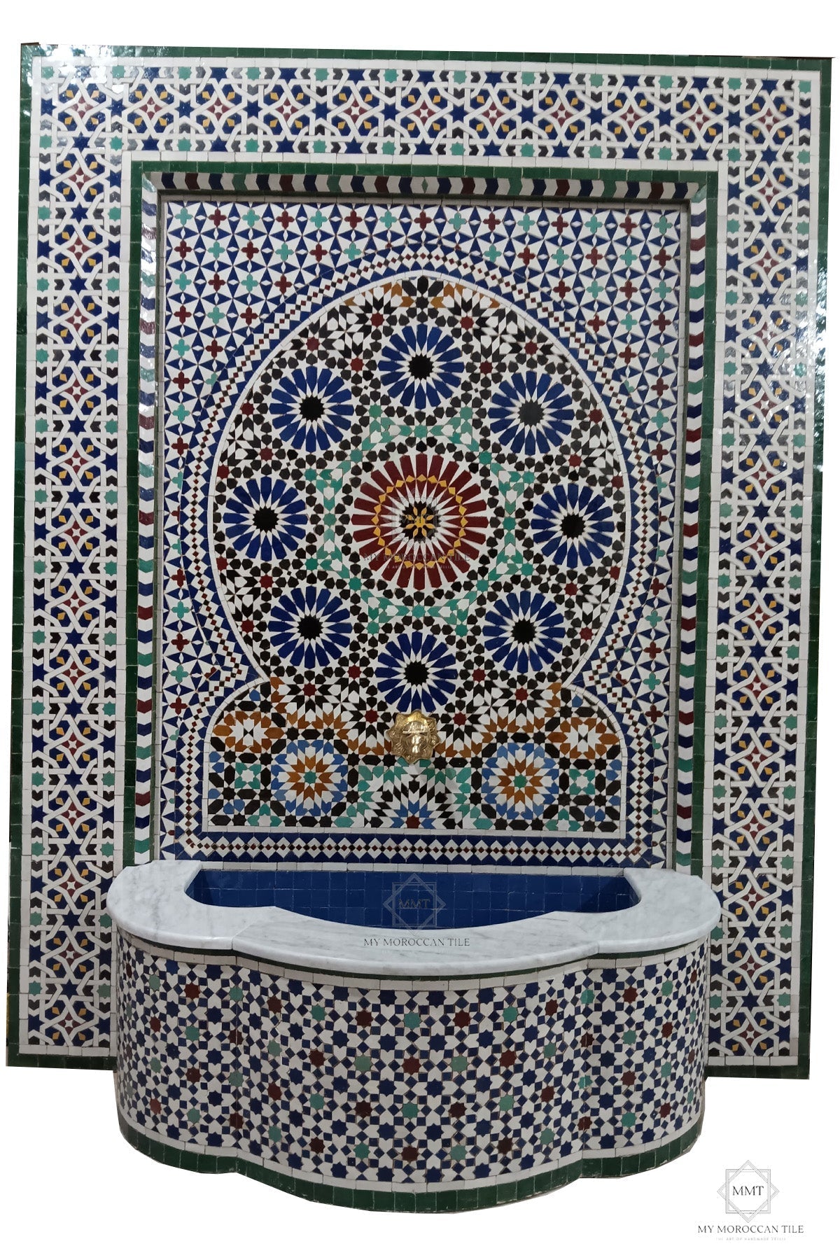 Mosaic Wall Fountain 24 - 1519 - My Moroccan Tile