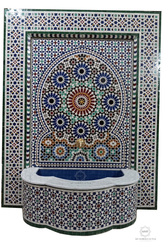 Mosaic Wall Fountain 24 - 1519 - My Moroccan Tile