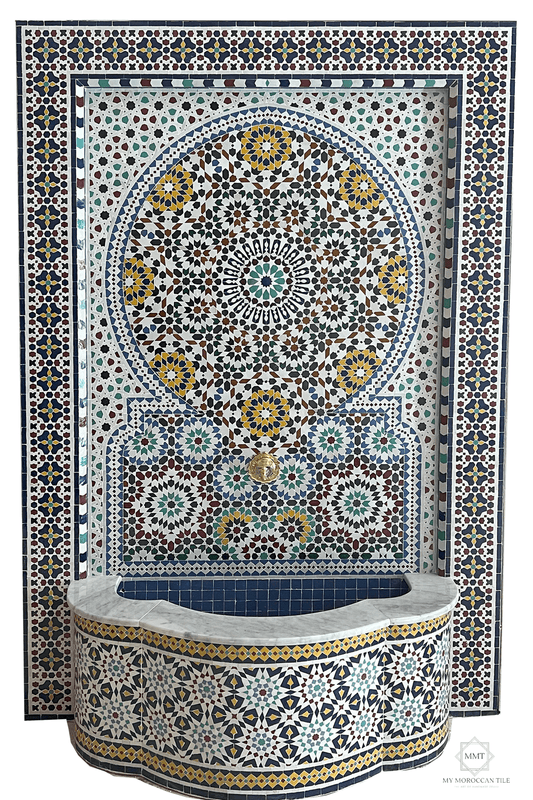 Mosaic wall fountain 2412 - My Moroccan Tile