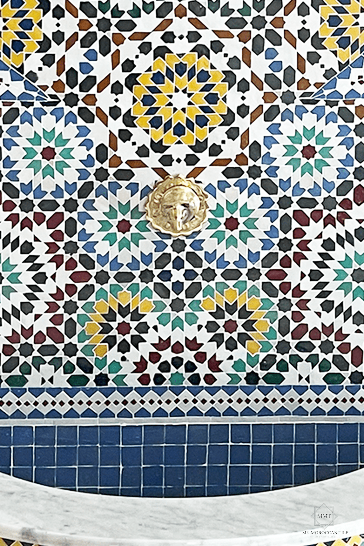 Mosaic wall fountain 2412 - My Moroccan Tile