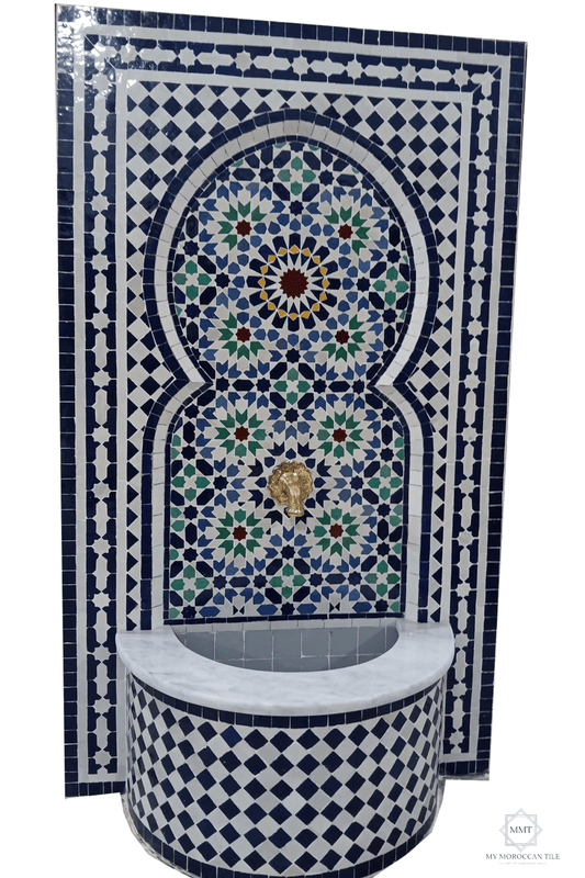 Mosaic Wall Fountain CLOVER - My Moroccan Tile
